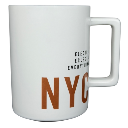 Starbucks Reserve Roastery NYC mug featuring modern design with bold NYC lettering