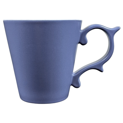 Starbucks Rococo Slate Blue collectible mug with unique handle design for coffee enthusiasts