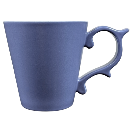 Starbucks Rococo Slate Blue collectible mug with unique handle design for coffee enthusiasts