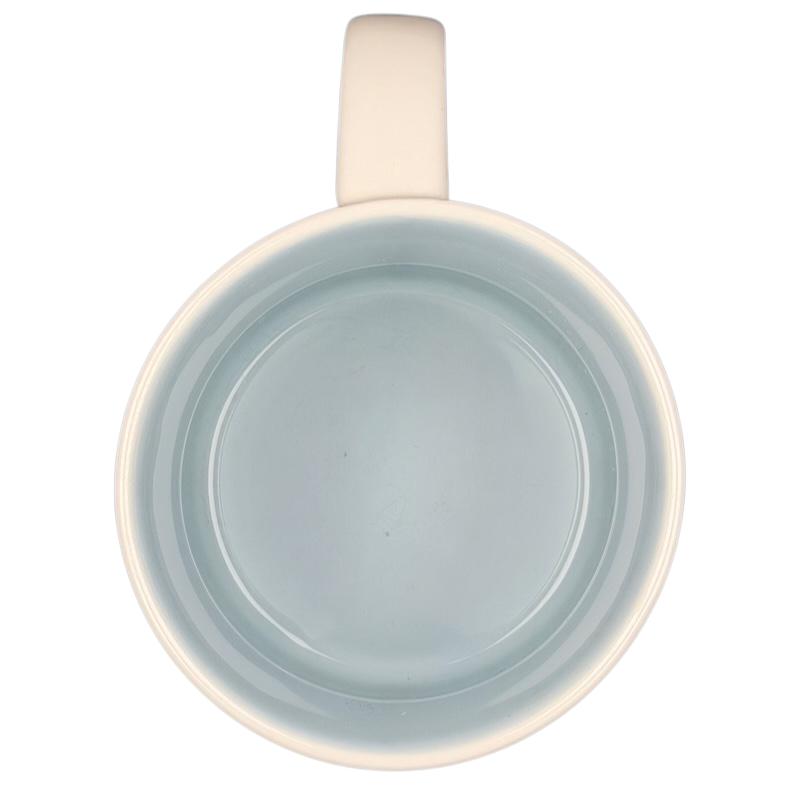 Inside view of the Starbucks San Francisco Been There mug with a soft blue hue