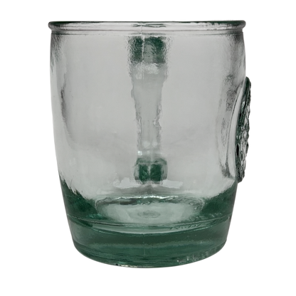 Starbucks San Miguel recycled green glass mug featuring a simple, elegant design for eco-friendly beverage enjoyment