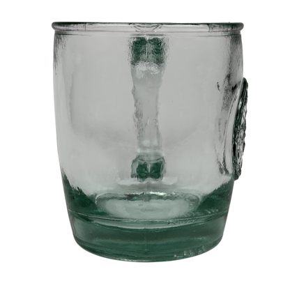 Starbucks San Miguel recycled green glass mug featuring a smooth, eco-friendly design