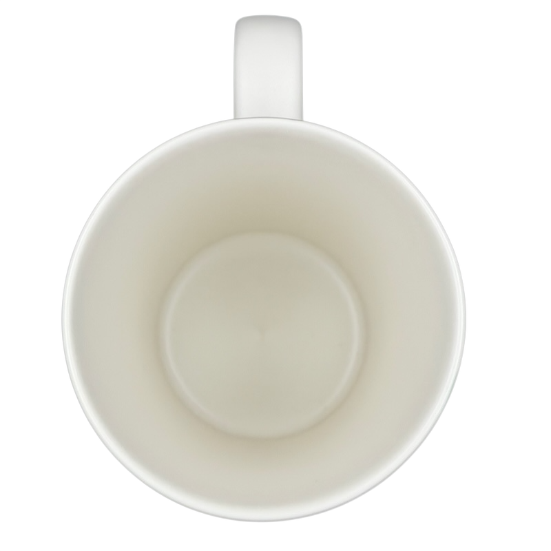 Inside view of the Starbucks Siren Mint Green vintage Mug with a smooth finish