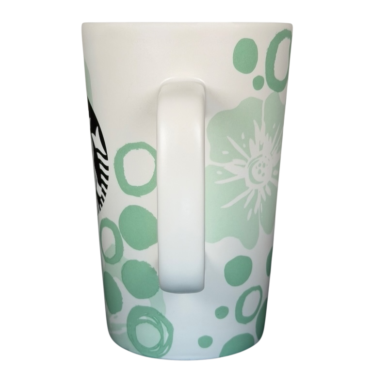 Starbucks Siren Mint Green vintage Mug featuring playful dot patterns and iconic logo