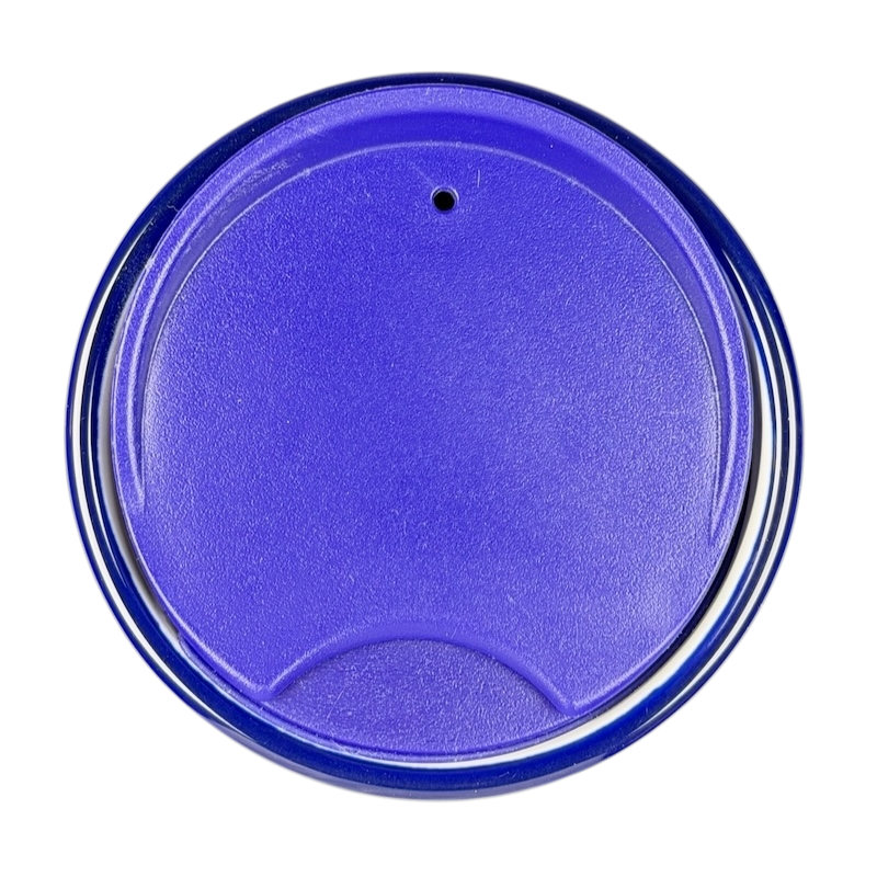 Bottom view of the Starbucks Siren Tattoo collectible Tumbler with a vibrant purple design