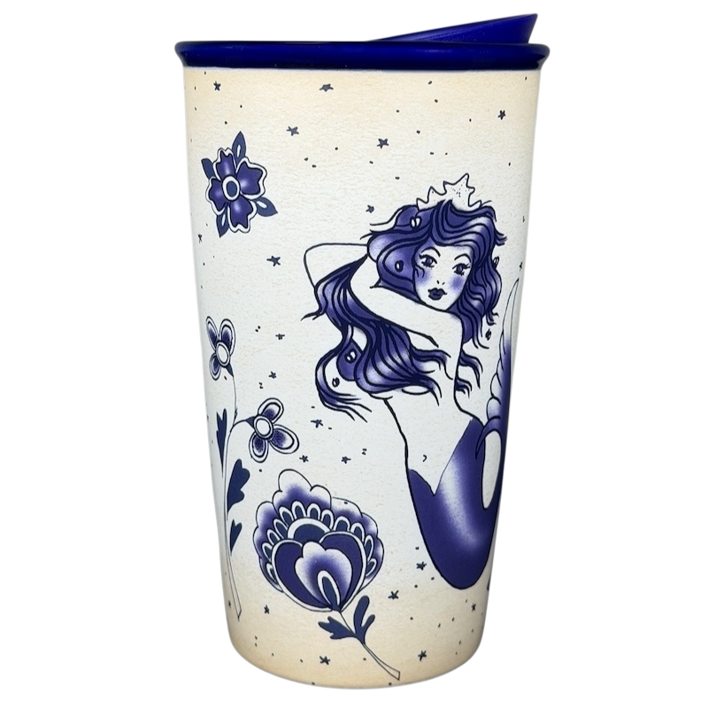 Starbucks Siren Tattoo collectible Tumbler featuring a mermaid design and floral patterns