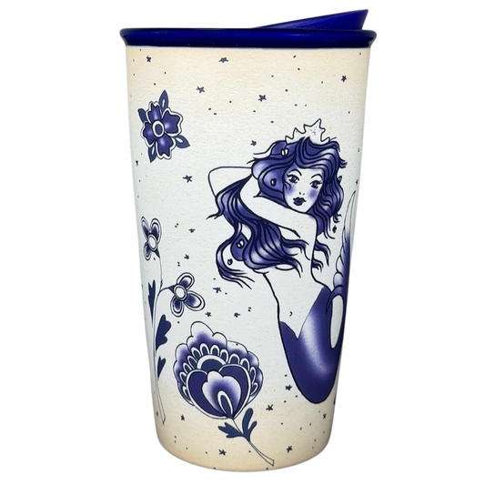 Starbucks Siren Tattoo collectible Tumbler featuring a mermaid design and floral patterns
