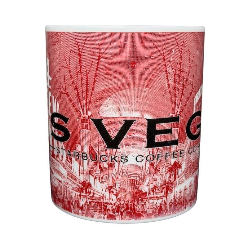 Skyline Series Barista Series One Las Vegas Mug Starbucks featuring a detailed Las Vegas cityscape design