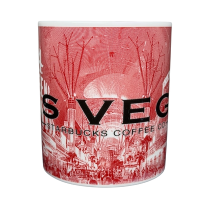 Skyline Series Barista Series One Las Vegas Mug Starbucks featuring a detailed Las Vegas cityscape design