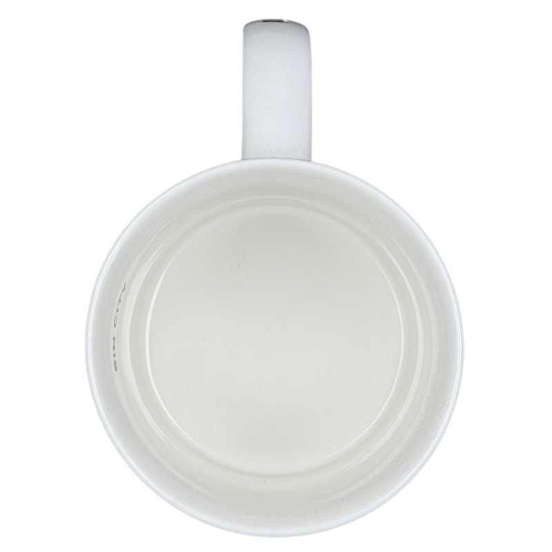 Interior view of the Skyline Series Barista Series One Las Vegas Mug Starbucks in a sleek white design