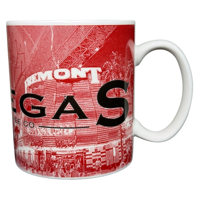 Starbucks Skyline Series Barista Series One Las Vegas Mug featuring iconic city imagery