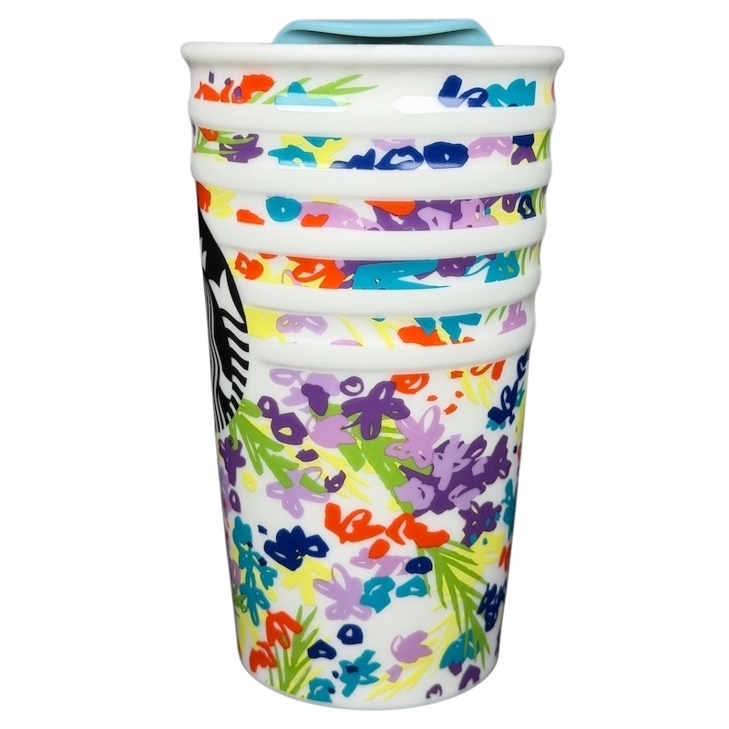 Spring Vibrant Floral Tumbler 2016 Starbucks with colorful floral design and reusable features