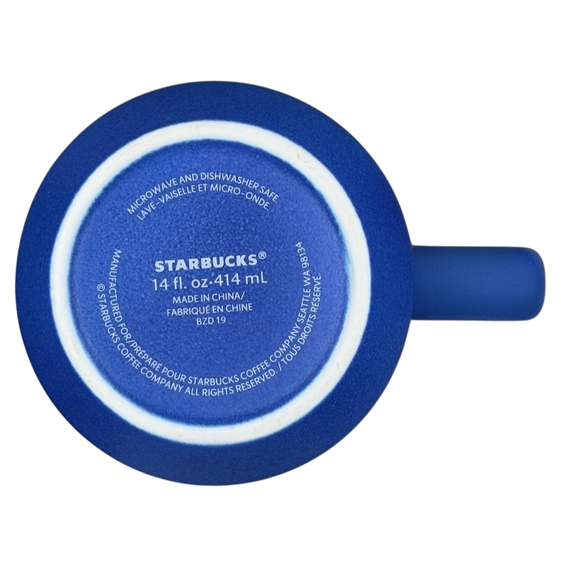 Starbucks Summer Ombre Mug 2020 with a vibrant blue design and 14 fl oz capacity