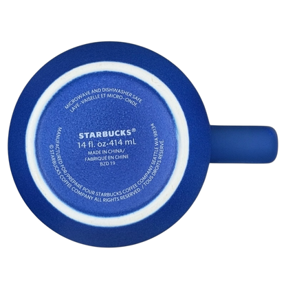 Starbucks Summer Ombre Mug 2020 with a vibrant blue design and 14 fl oz capacity