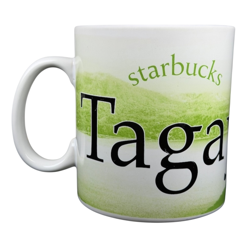 Tagaytay Starbucks mug 2007 collectible featuring a scenic design and white ceramic finish