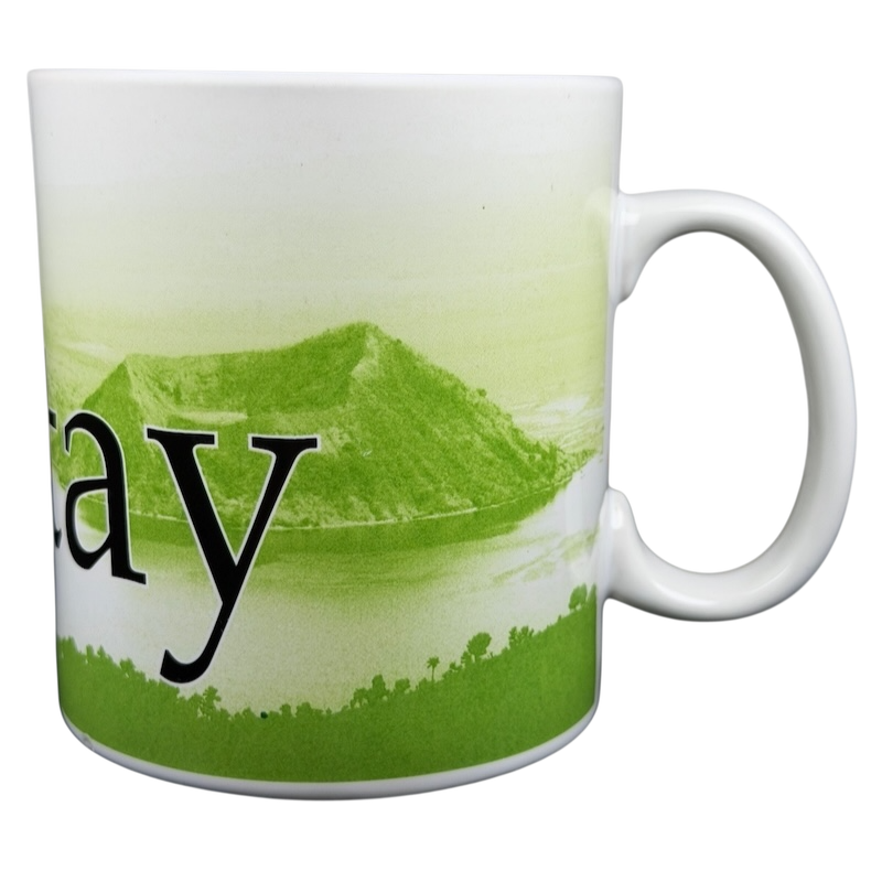 Tagaytay Starbucks mug 2007 collectible featuring Taal Volcano and lake design