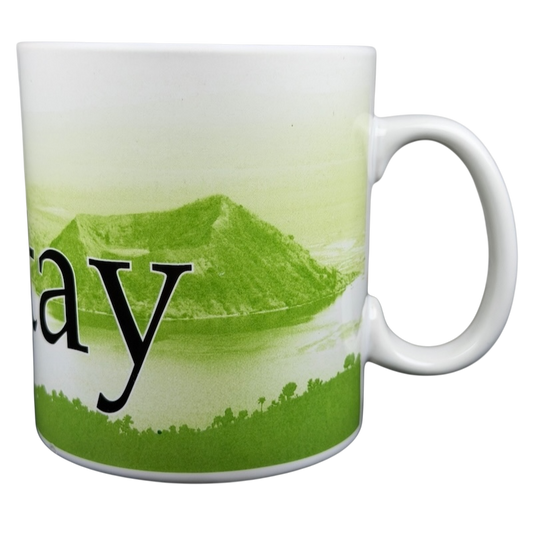 Tagaytay Starbucks mug 2007 collectible featuring Taal Volcano and lake design