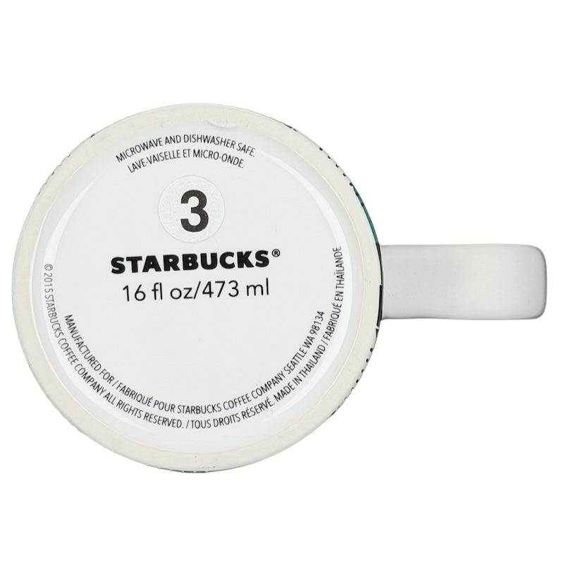 Teal plaid Starbucks siren collectible mug featuring a stylish design, microwave and dishwasher safe