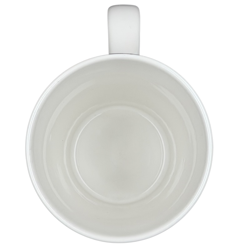 Teal plaid Starbucks siren collectible mug featuring a smooth white interior design