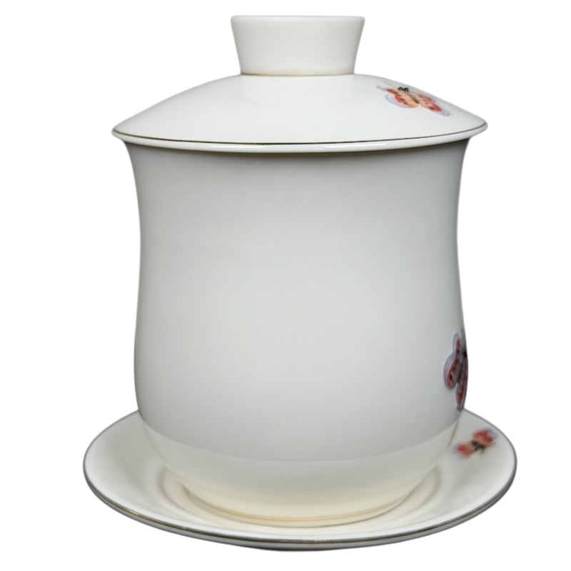 Enchanted Butterfly Mug Starbucks Teavana with elegant design and matching saucer for tea lovers