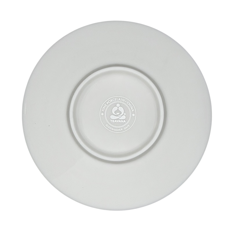 White porcelain saucer by Teavana designed for the Enchanted Butterfly Mug Starbucks Teavana