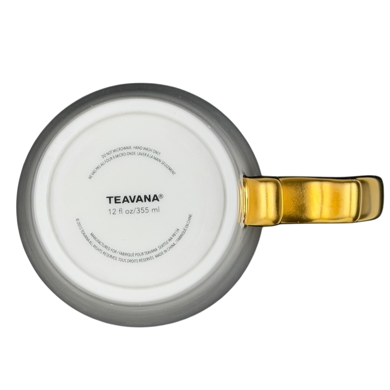 Rococo Baroque Gold Handle White Mug Starbucks Teavana with a stylish design and 12 oz capacity