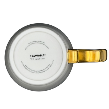 Rococo Baroque Gold Handle White Mug Starbucks Teavana with a stylish design and 12 oz capacity