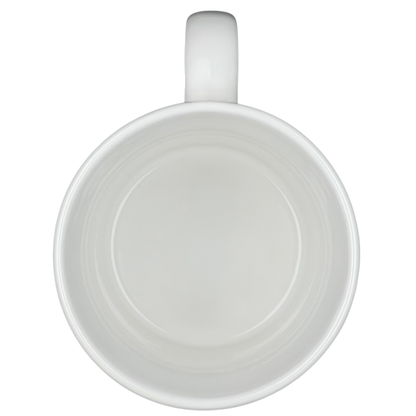 Inside view of Starbucks The Golden State collectible mug with a smooth white finish