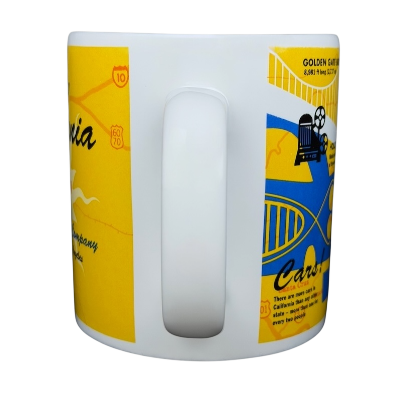 Starbucks The Golden State collectible mug featuring vibrant California designs and landmarks