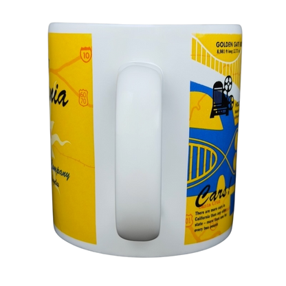 Starbucks The Golden State collectible mug featuring vibrant California designs and landmarks