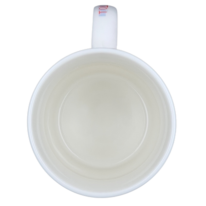 Inside view of a Starbucks Tokyo Japan vintage mug 2009 with a smooth white finish