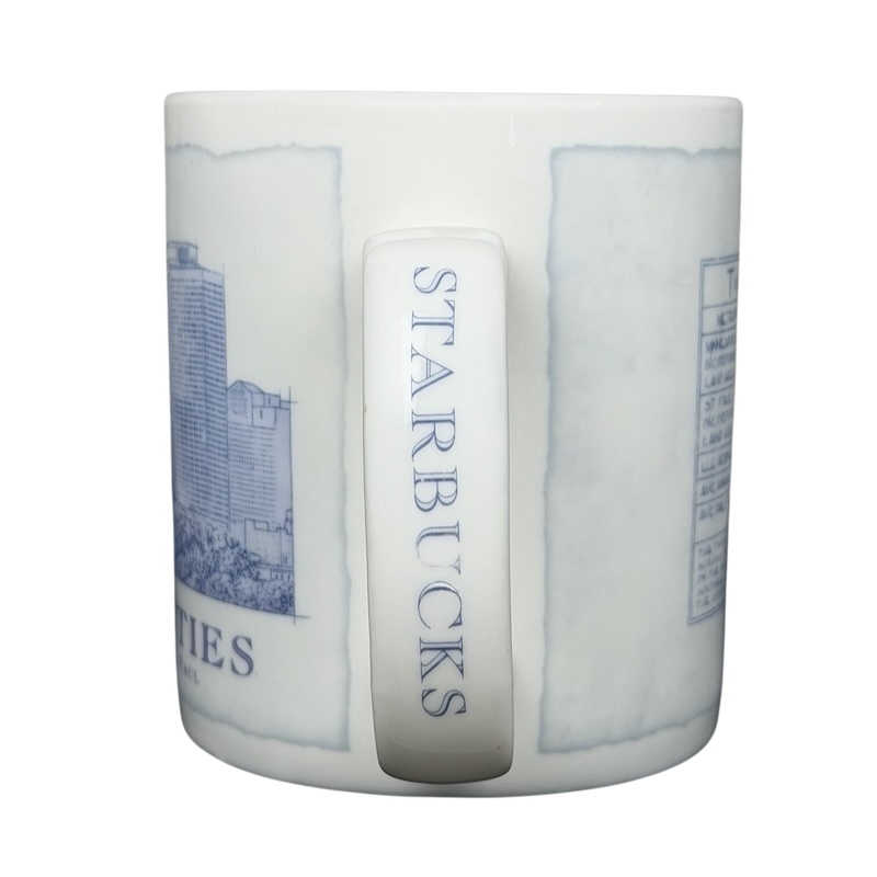 Starbucks Twin Cities Architect vintage mug featuring iconic city skyline and detailed design