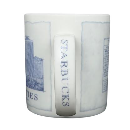 Starbucks Twin Cities Architect vintage mug featuring iconic city skyline and detailed design