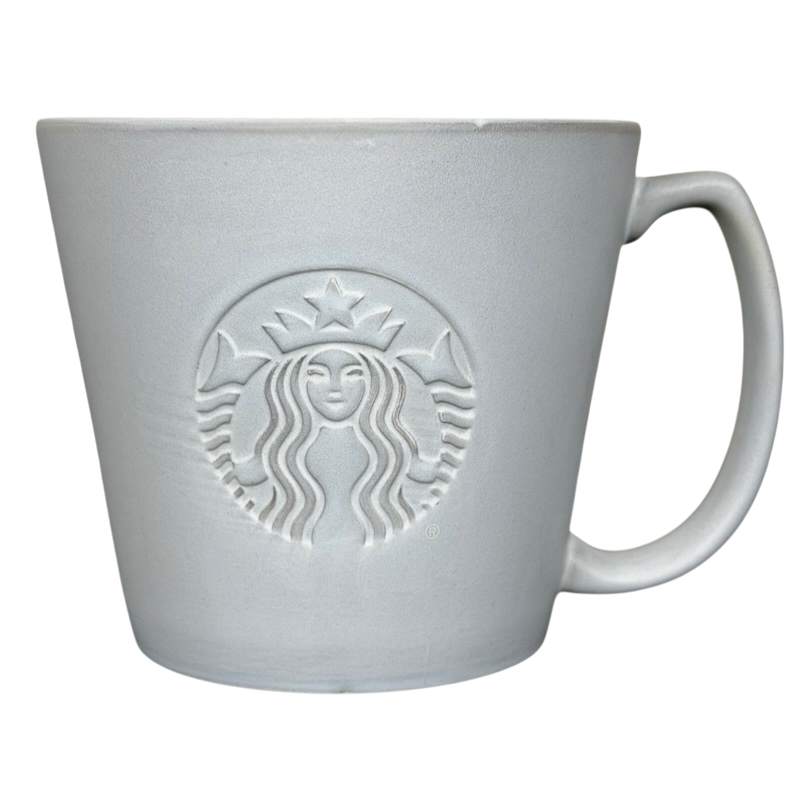 Venti Matte Gray Siren Collectible Mug Starbucks with embossed logo design and classic shape