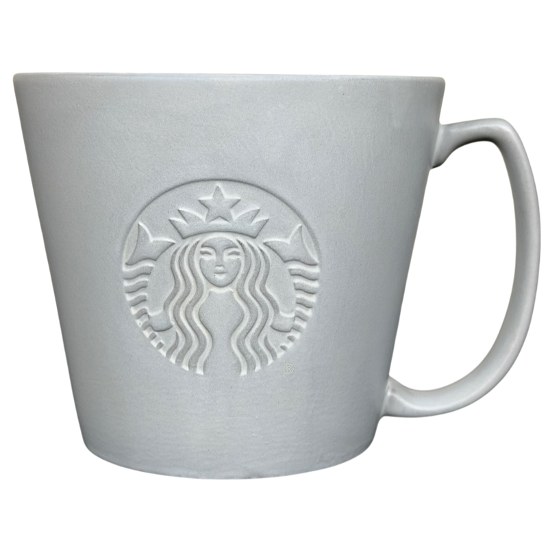Venti Matte Gray Siren Collectible Mug Starbucks with embossed logo design for coffee lovers