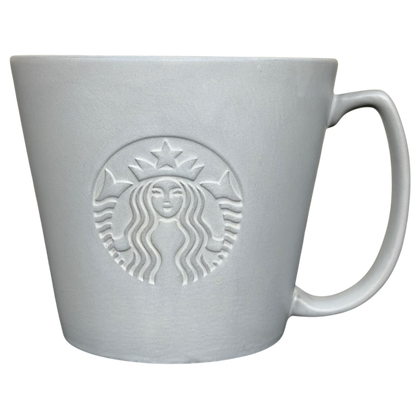 Venti Matte Gray Siren Collectible Mug Starbucks with embossed logo design for coffee lovers