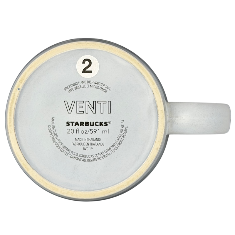 Venti Matte Gray Siren Collectible Mug Starbucks with a 20 oz capacity and durable design