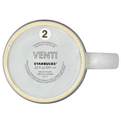 Venti Matte Gray Siren Collectible Mug Starbucks with a 20 oz capacity and durable design