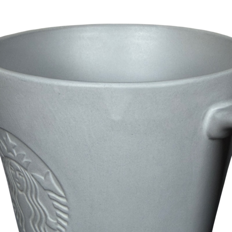Venti Matte Gray Siren Collectible Mug Starbucks featuring a textured design with the iconic siren logo