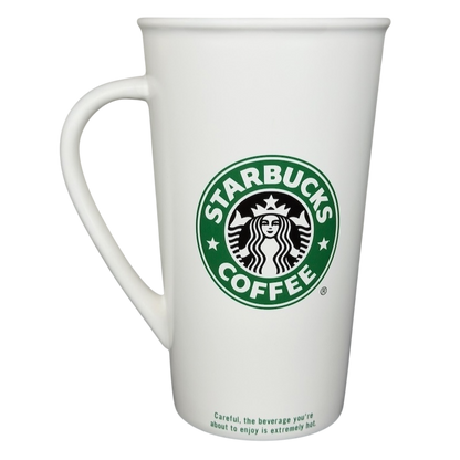 Starbucks Venti Siren white vintage mug featuring the iconic Starbucks logo and elegant design