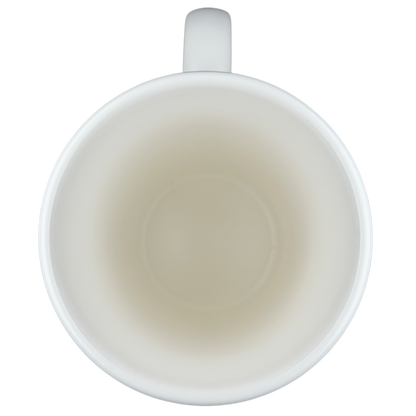Inside view of the Starbucks Venti Siren white vintage mug, showcasing its smooth ceramic finish