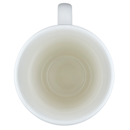 Inside view of a Starbucks Venti vintage mug showcasing its smooth, clean design
