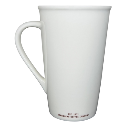 Starbucks Venti vintage mug in classic white featuring established 1971 logo for coffee lovers