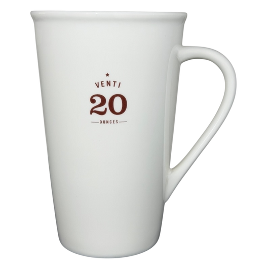 Starbucks Venti vintage mug with a tall design and 20-ounce capacity for coffee lovers