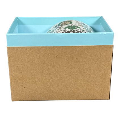 Starbucks Vermont mug Been There Series partially visible inside a blue and brown gift box