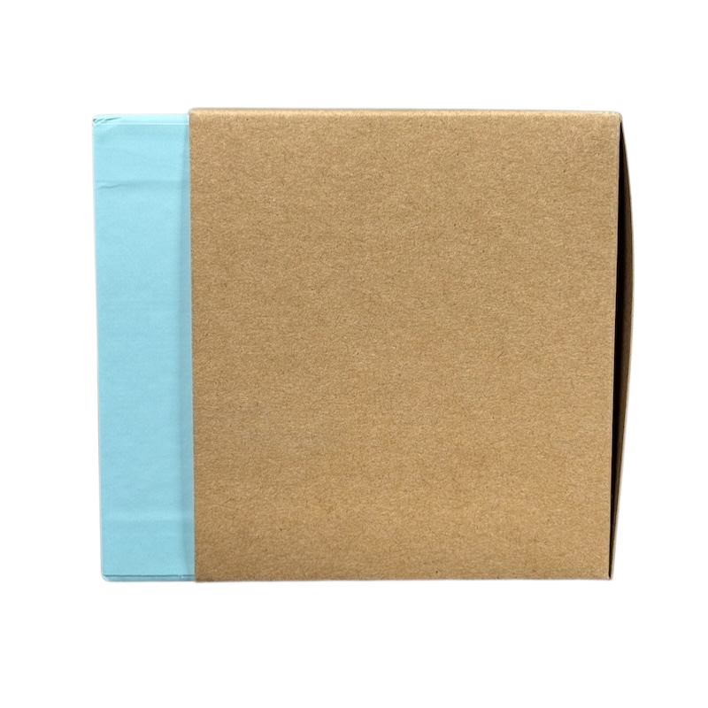 Packaged Starbucks Virginia Been There mug with light blue and brown box against black background