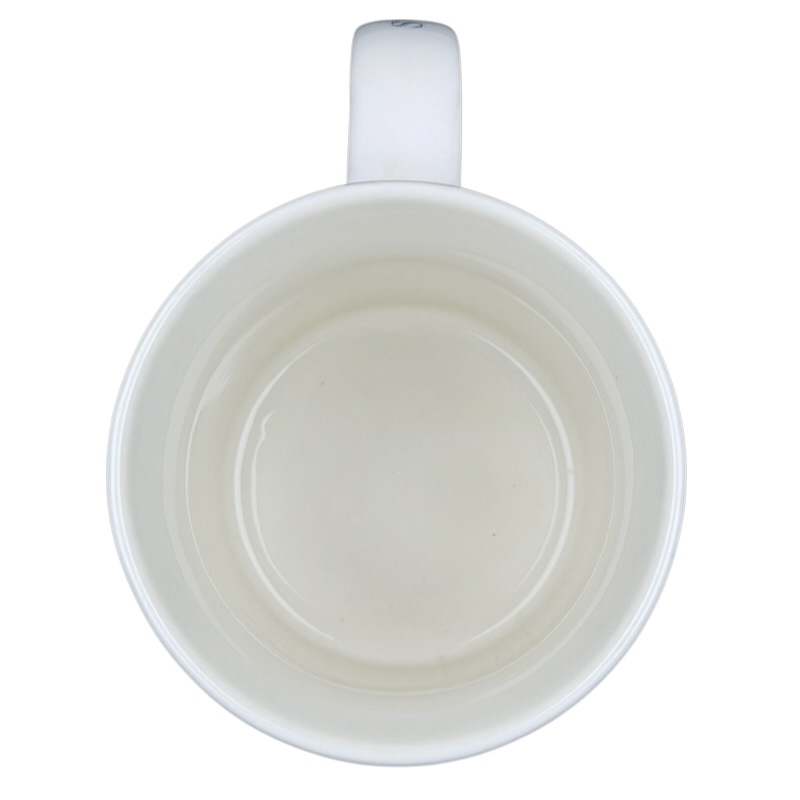 Interior view of the Starbucks Washington DC Architect Series vintage mug showcasing its smooth white finish