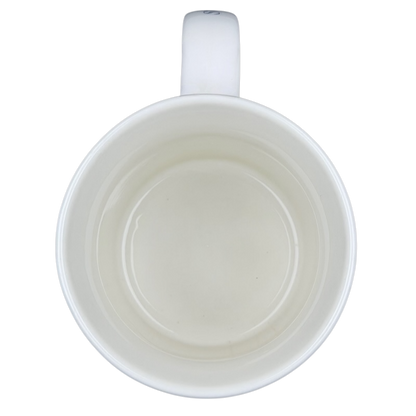 Interior view of the Starbucks Washington DC Architect Series vintage mug showcasing its smooth white finish