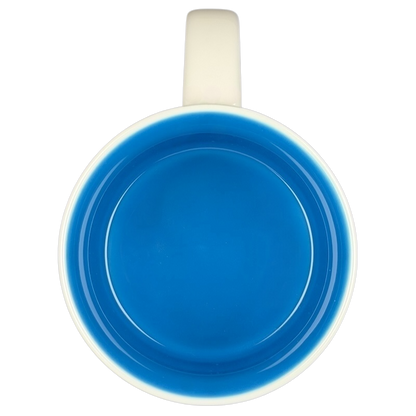 Starbucks Washington DC Been There collectible mug with a vibrant blue interior and classic design