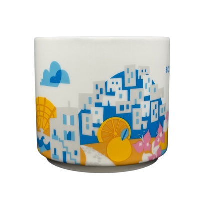 You Are Here Bodrum Mug Starbucks featuring vibrant illustrations of Bodrum's iconic landscape